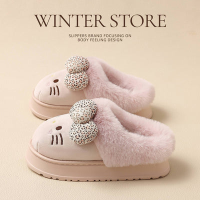 Cozy Kitty Plush Slippers