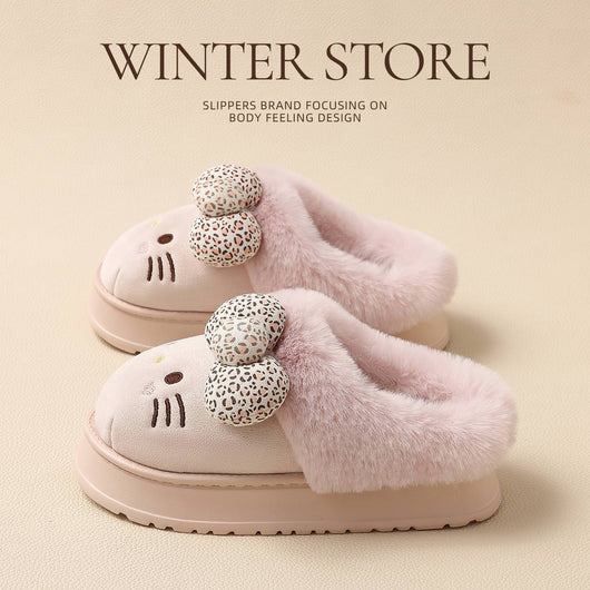 Cozy Kitty Plush Slippers